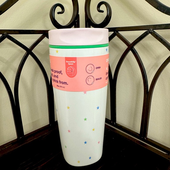 Owala SmoothSip Slider GIVE ME THE TEA - To Go Coffee Mug 20OZ NWT HARD TO FIND - Picture 1 of 5